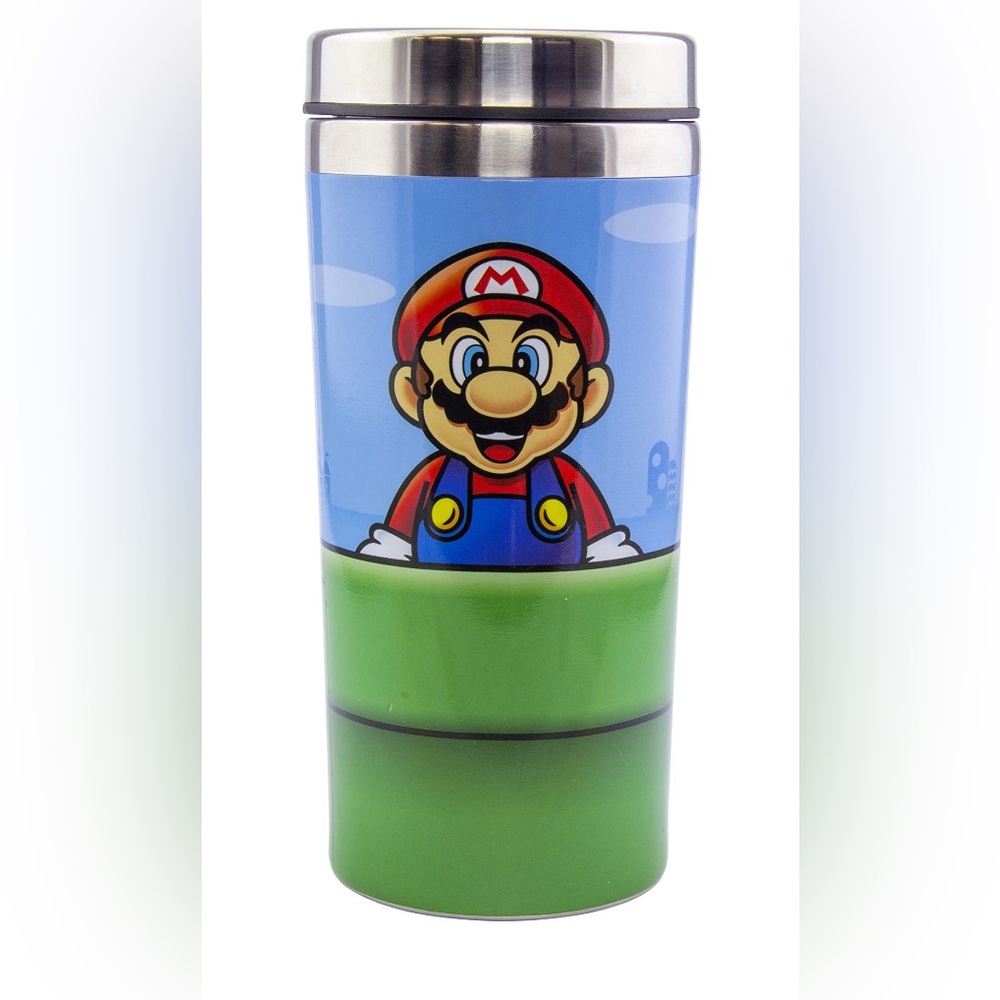 Super Mario Blue and Green Water Bottle 450ml